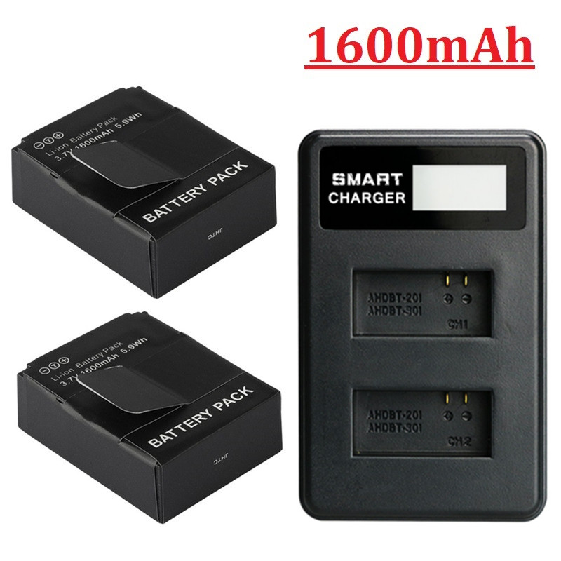 Original 1600mah For GoPro Hero 3 Hero 3+ Gopro 3 Gopro 3+ Hero 3 battery for Gopro AHDBT301 action 