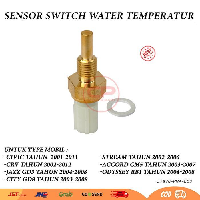 Sensor Switch Water Temperatur Civic Crv Gen3 2000cc Jazz City Crv Gen2 Stream Accord Cm5 Odyssey
