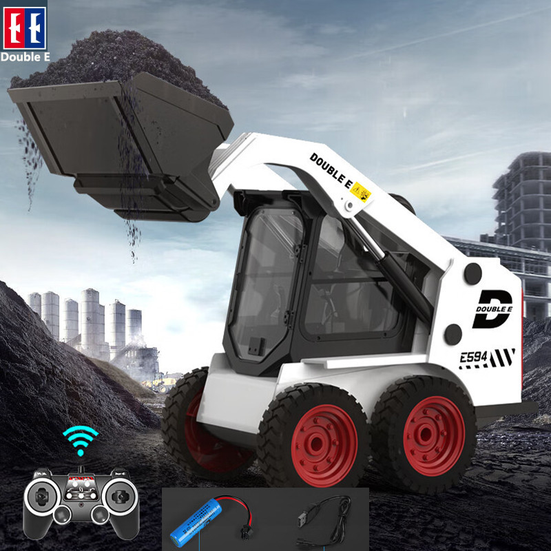 Double E 1/14 RC Truck Loader  Remote Control Slip Loader E594 Rc Car Electric Tractor RC Dump Truck