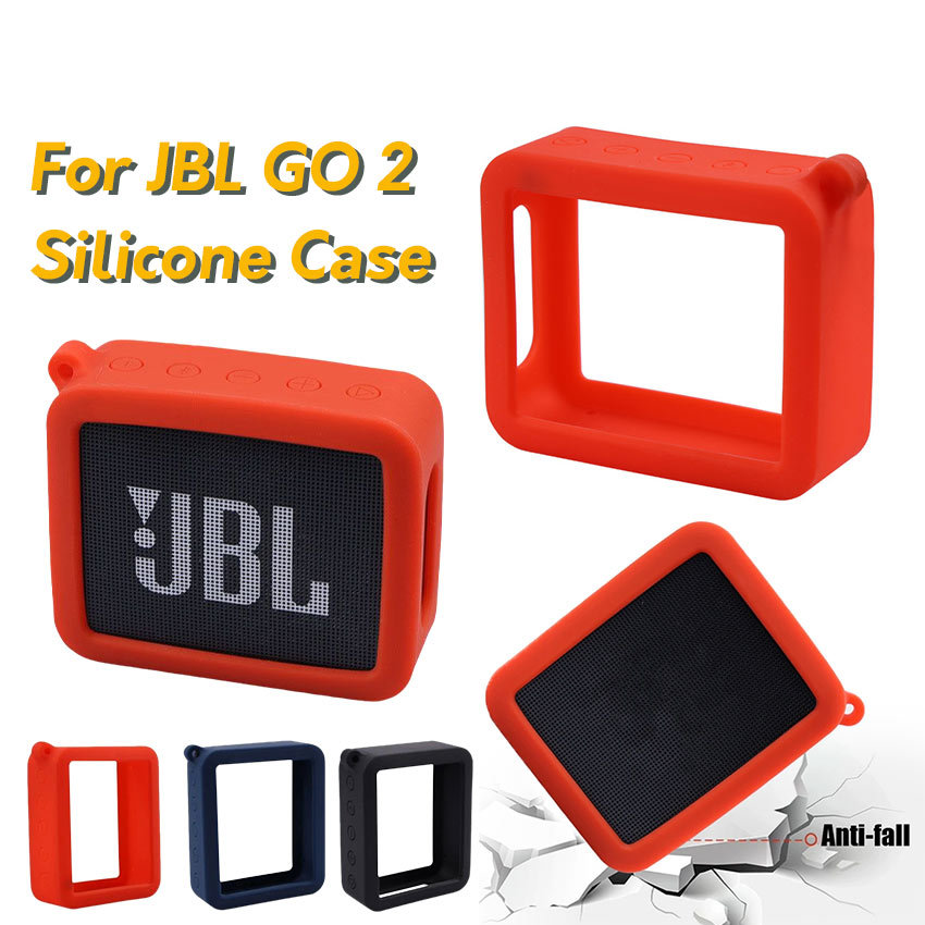 For JBL GO2 Case Silikon - Cover Pelindung Silicone JBL GO2 Sarung Soft Case Dropproof Dustproof