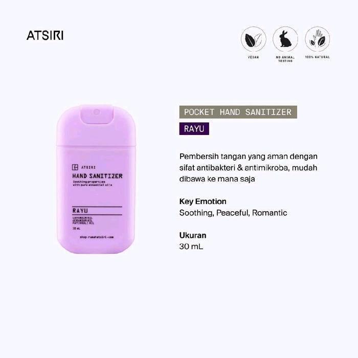 ATSIRI RAYU Pocket Hand Sanitizer Pembersih Tangan