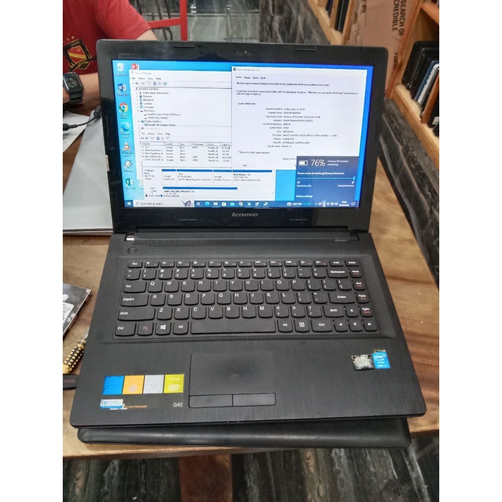 Lenovo G40-80 Intel Core i3 4th 8GB SSD512GB