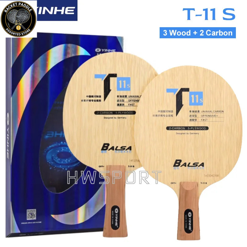 YINHE T11S Table Tennis Blade Super Lightweight Ping Pong Blade 5 Wood 2 Carbon Offensive 72g