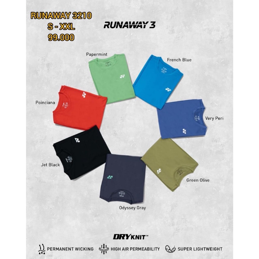 Kaos Badminton YONEX RUNAWAY P601 3210 Jersey Olahraga Yonex 100% ORIGINAL YONEX