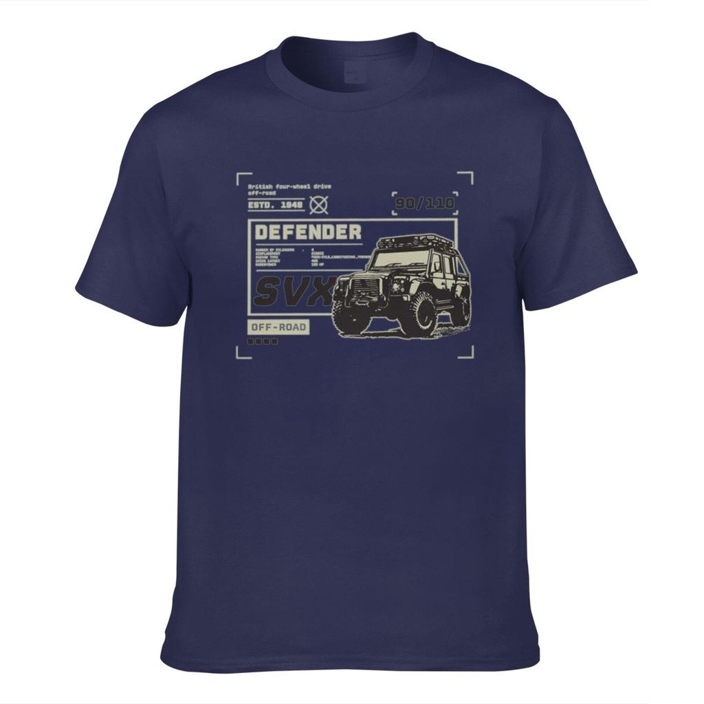 . Diskon 100% katun desainer lengan Defender Svx medan pria lucu Land Rover terinspirasi 90 110 pria