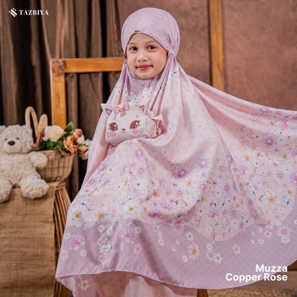 MUKENA TAZBIYA ORIGINAL 100% MUZZA MUKENAH ANAK SD SMP 4-14 Tahun