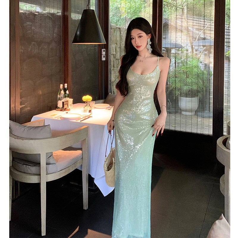 Viva La Moda Gaun ramping, pesta ulang tahun, gaun panjang Natal