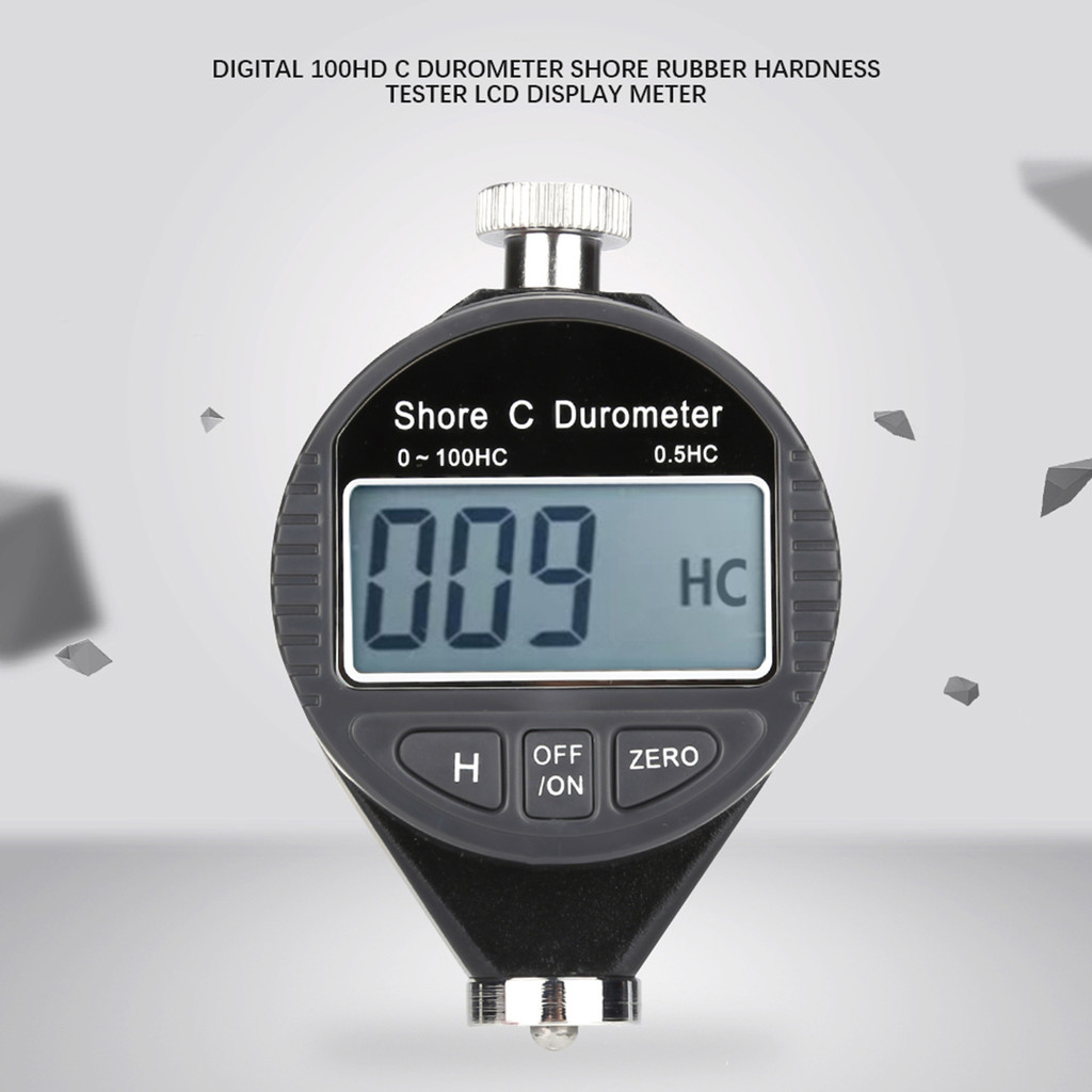 gital 100HD C Durometer Shore Rubber Hardness Tester LCD splay Meter Durometer Meter rubber hardness