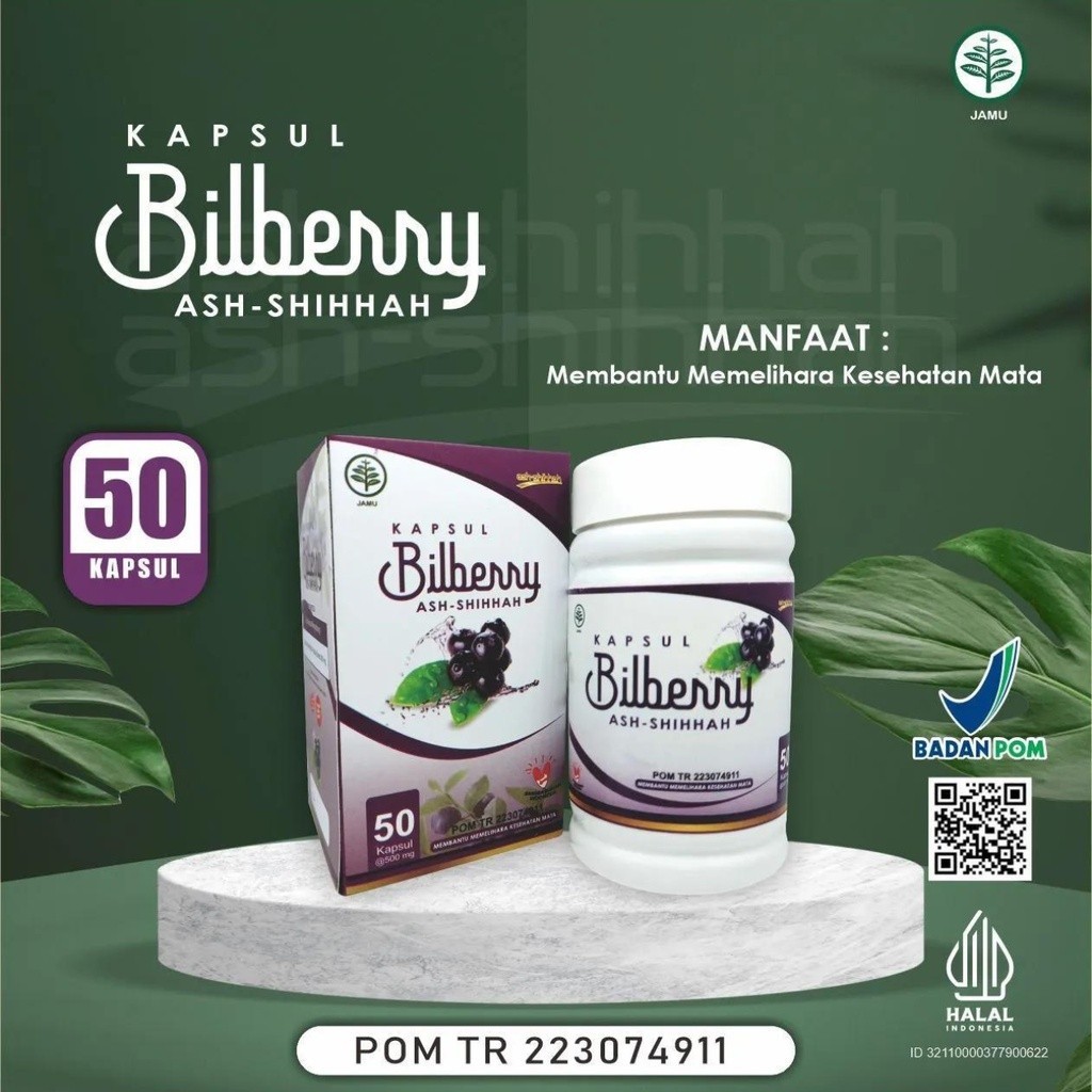 Kapsul Ekstrak Bilberry Herbal Kesehatan Mata Herbal Mata Kelelahan Vitamin Syaraf Mata