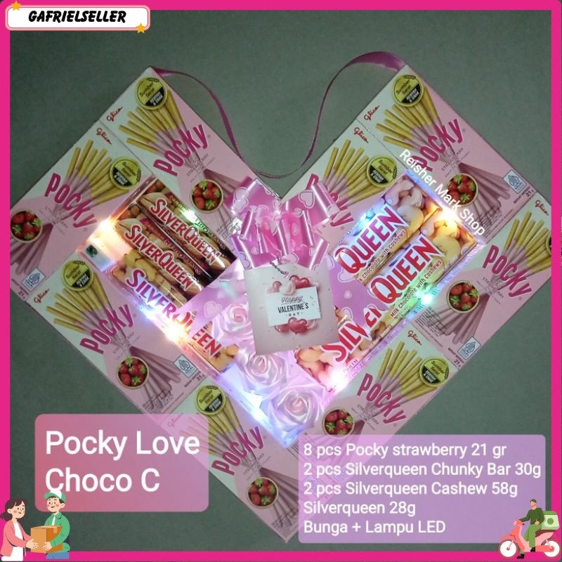 Pocky Love Choco - Pocky Love Part 1 - Valentine Gift Hadiah birthday, graduation, anniversary, Vale