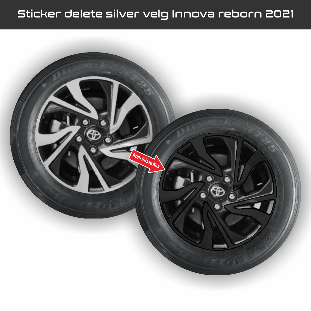 sticker delete silver velg innova reborn 2021-2024(harga 5velg)