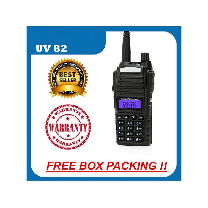 BISA COD HT Bao Feng UV82 Walkie Talkie Walky Talky HT Radio UV82 Jarak Jauh 20km Walkie Talkie Jara