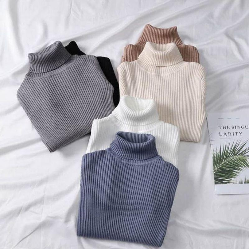 inner rajut aisha hijab baju daleman turtleneck knit manset DAYSIY SALUR /inner rajut/daleman tangan
