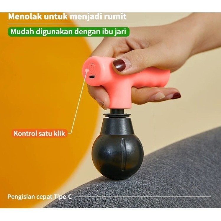 Omega mini facial gun mini massage gun alat pijat elektrik muscle massage