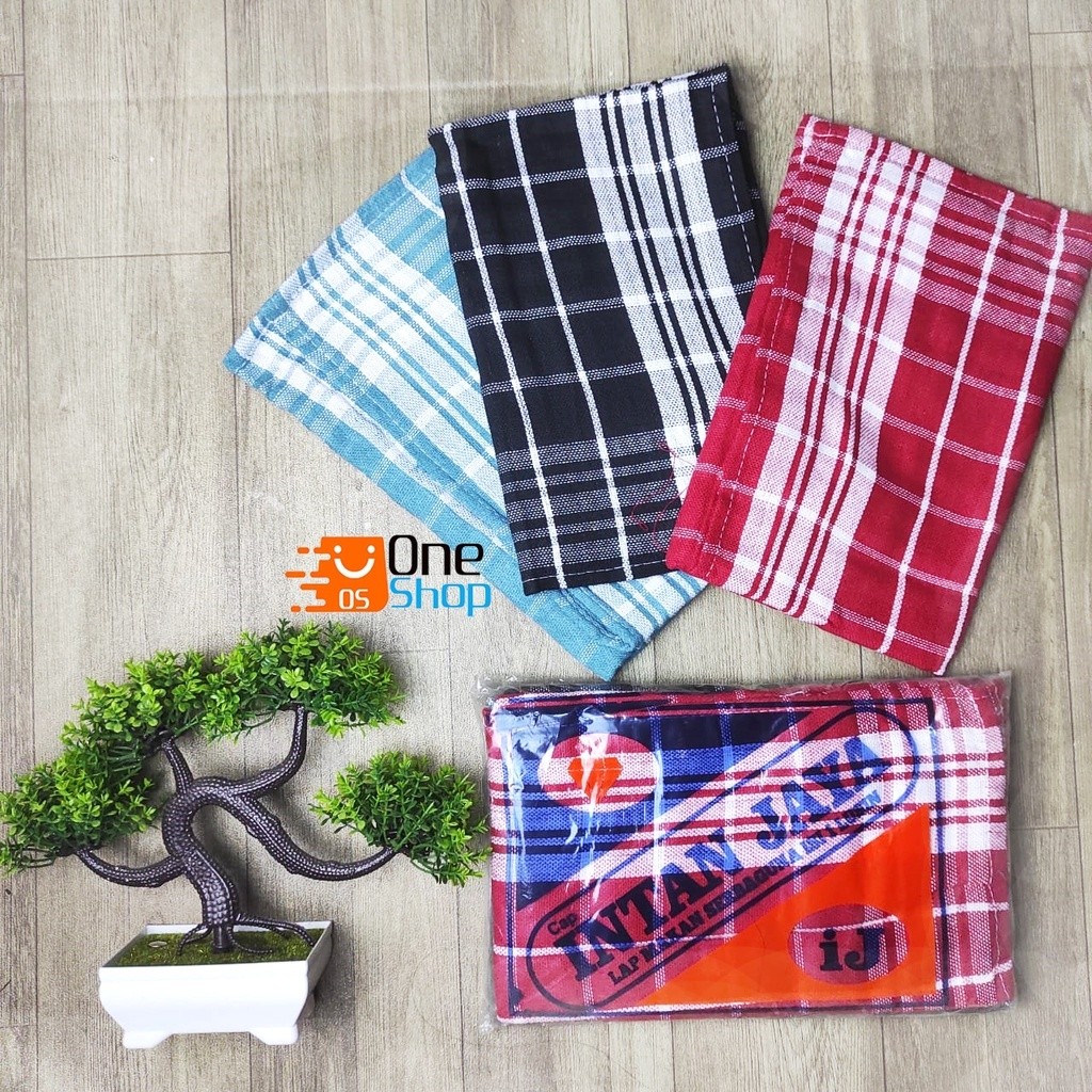 Lap Serbet Warna / Lap Piring Dapur Serbaguna Kotak Warna