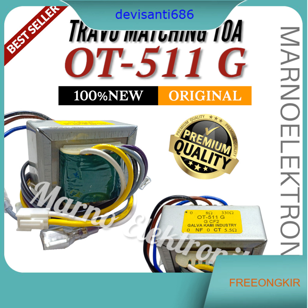 TRAVO TRAFO MATCHING TOA OT-511 (G) OT-511 G OT-511G OT511 OT 511 ASLI ORIGINAL ORI