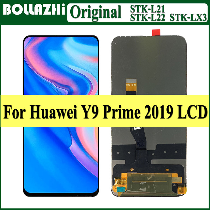 Original 6.59" For Huawei Y9 Prime 2019 LCD P Smart Z splay STK-LX1 Tou Screen gitizer Assembly Repl