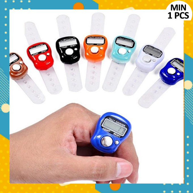 Alat Hitung Digital Led Tasbih Digital Elektronik Jari Counter Mini AP9839A2DC