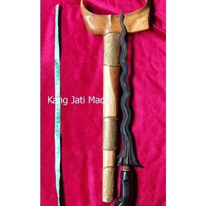 Keris segkelat sepuh pamor pancuran mas rongko bugis Asli Paling Mewah TR655