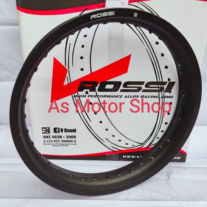 velg 1pis rossi ukuran 185 ring 17 - hitam glossy, 250 RING 17