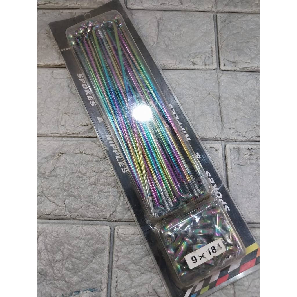 Jari Jari pelangi Rx King Ring 18 Lingkaran Velg 18 Harga Set Sepasang Depan Belakang