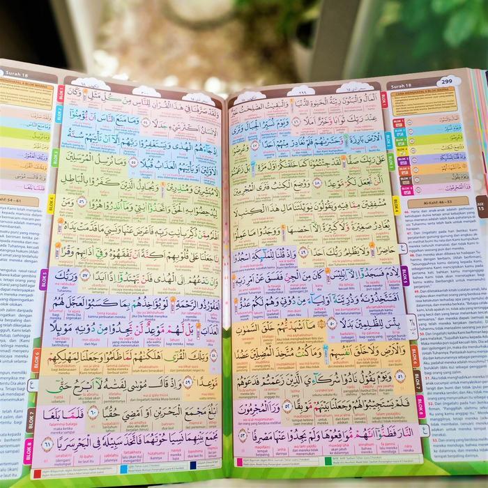Al Quran Hafazan Junior Latin Perkata A4 8 Blok