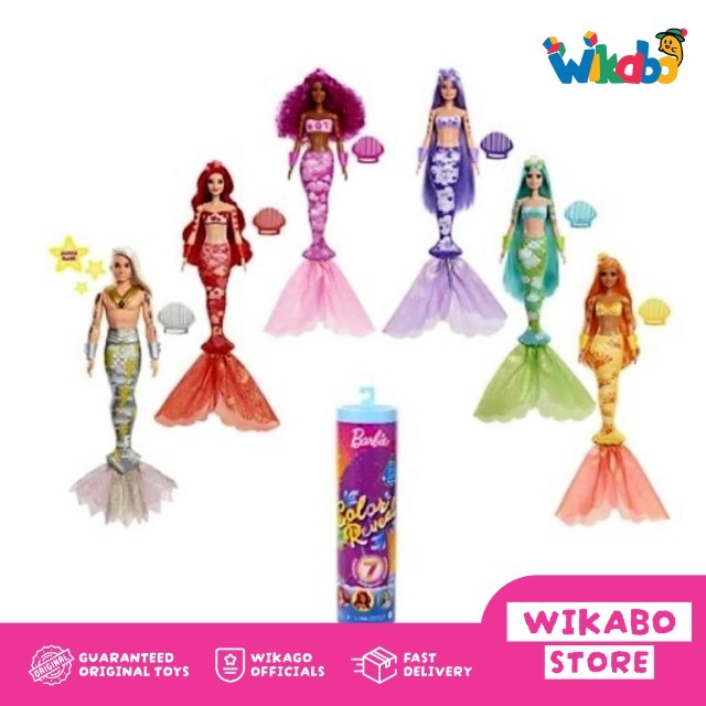 Barbie Color Reveal Doll With 7 Surprises Mermaid