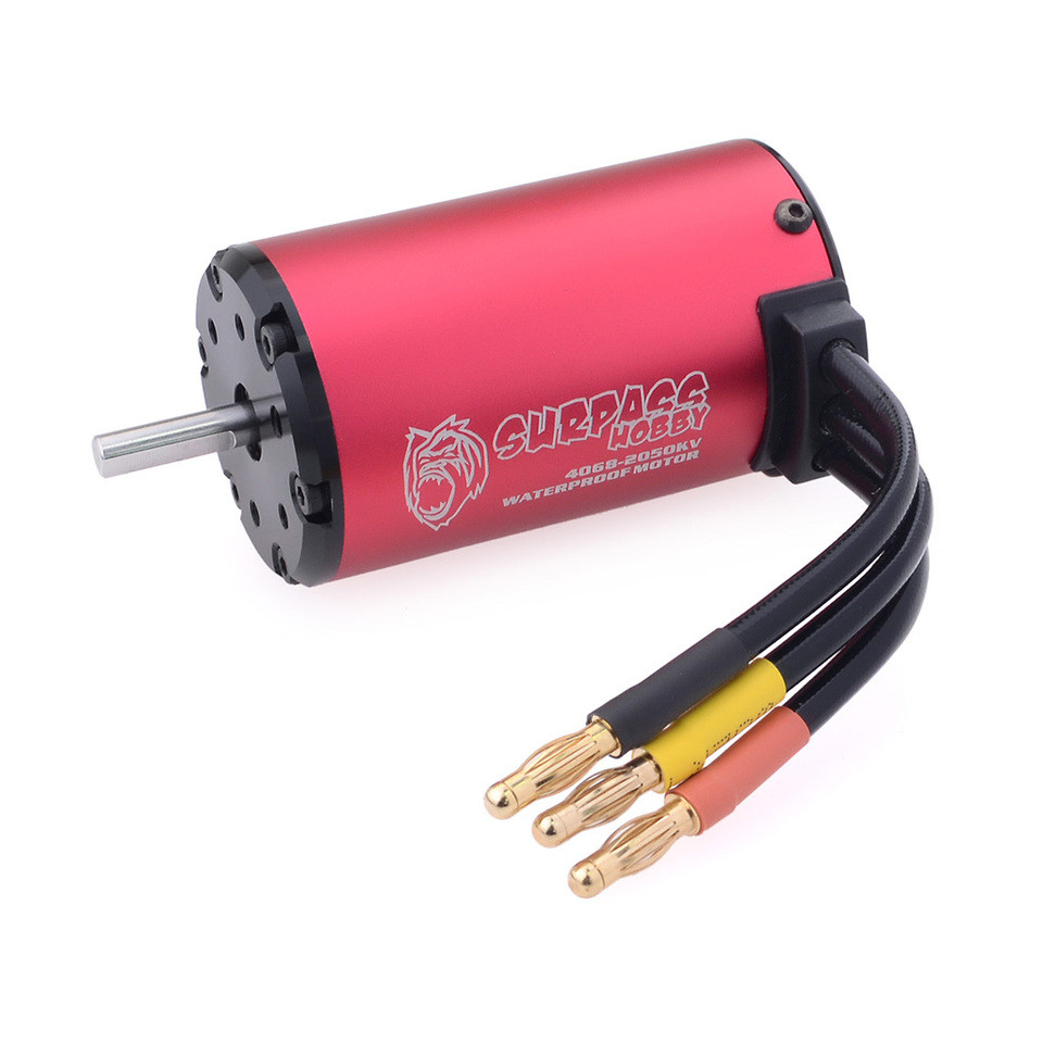 Surpass Hobby KK 4068/4076 Waterproof Brushless Motor 1700/2000/2250KV 5.0mm Shaft for RC 1/8 Drift 