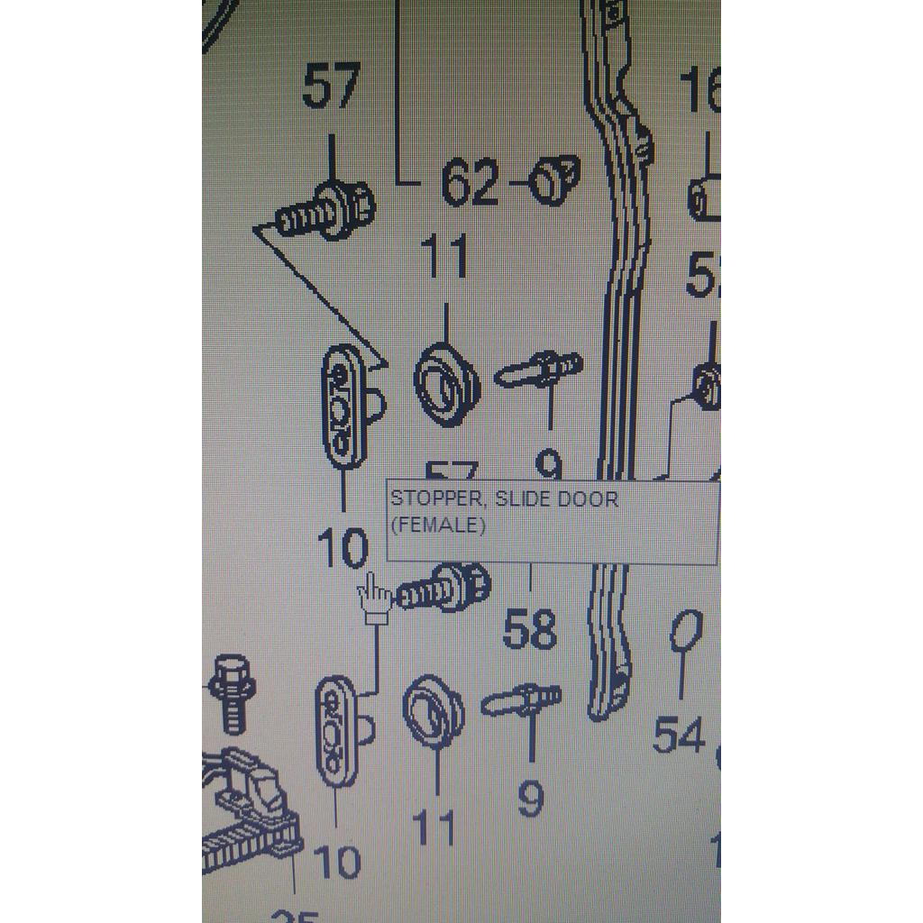 karet / plastik dudukan stopper pintu belakang freed BERKUALITAS
