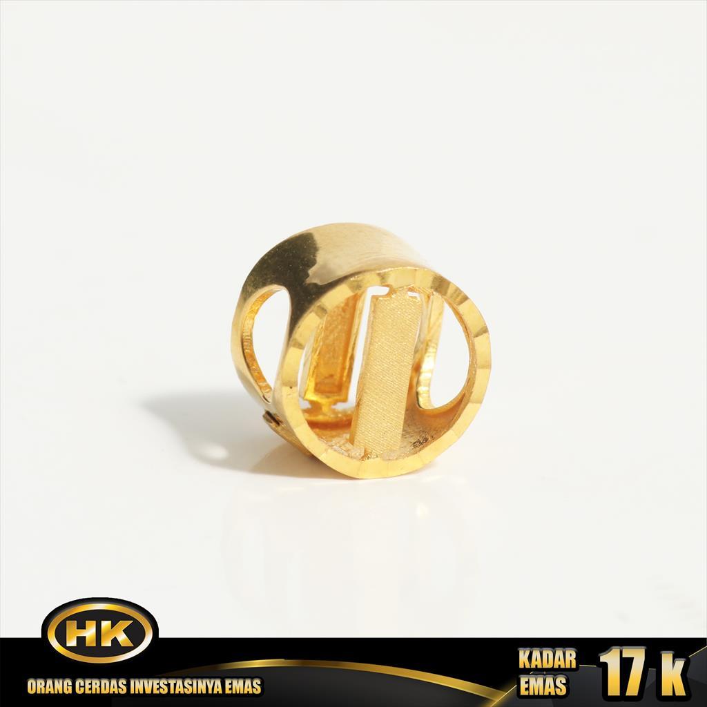 Liontin Emas 17K - Huruf I - HK Gold