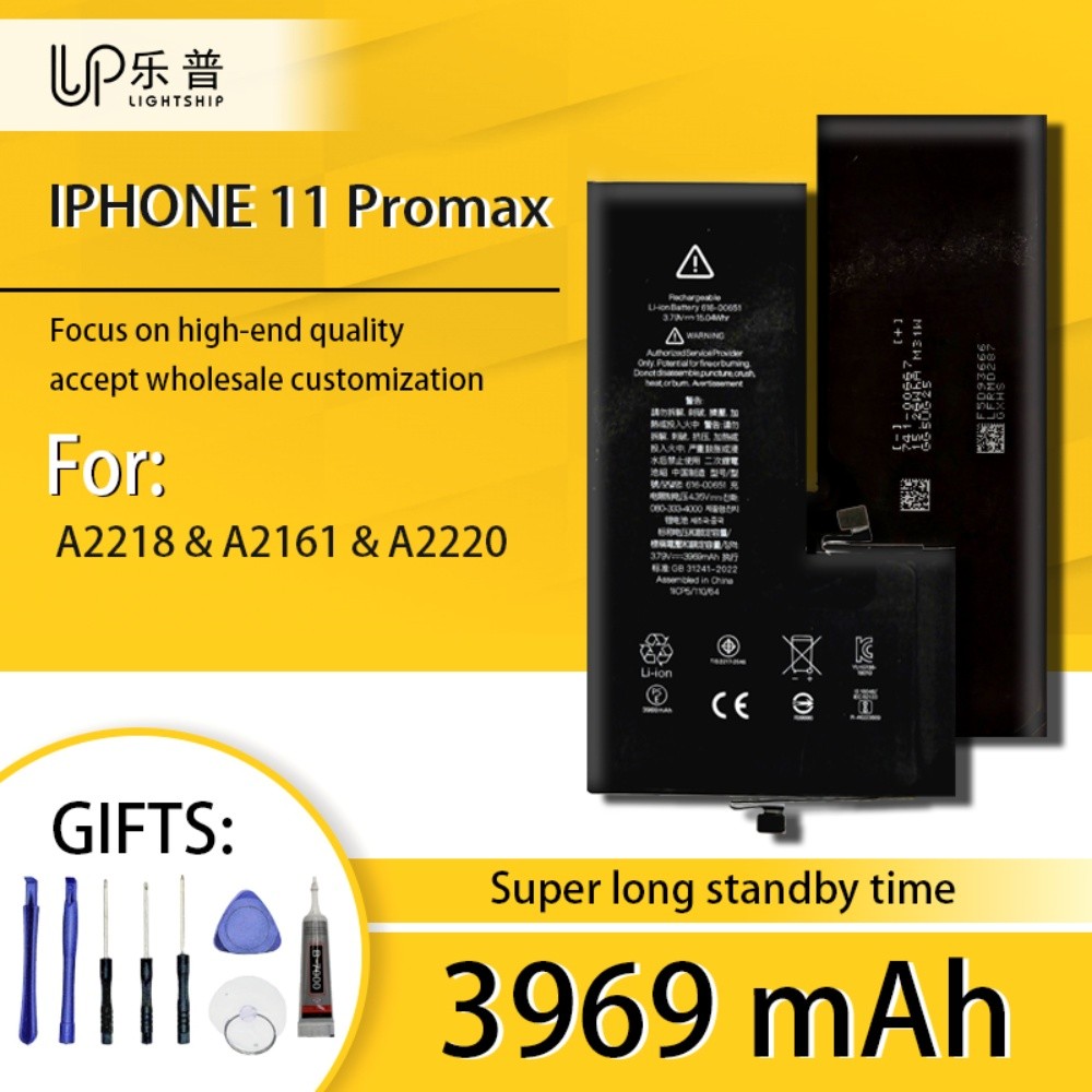 Baterai Pengganti Asli Untuk iPhone 11 3110 mAh 11Pro 3046 mAh 11Promax Gratis Alat Bantu Pemasangan