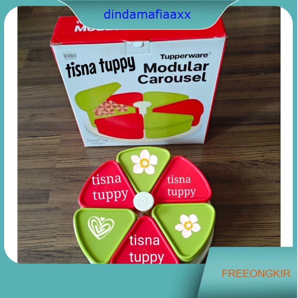Modular Carousel Tupperware Toples Snack Bisa Diputar