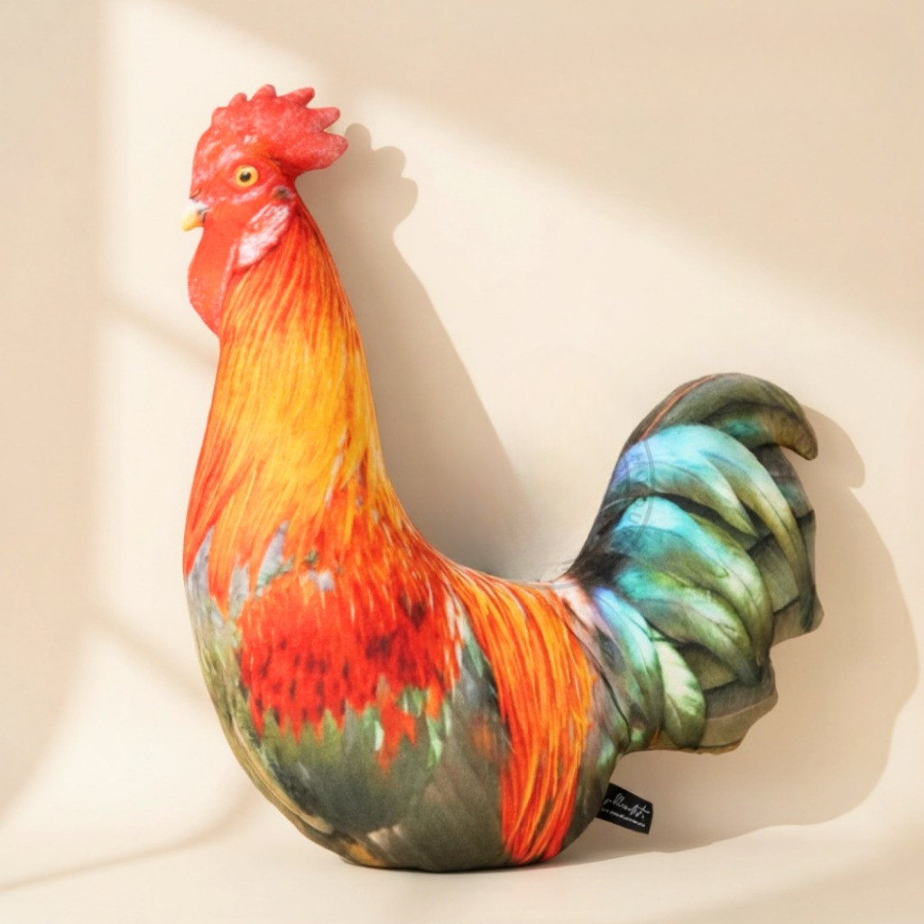 Bantal Unik Karakter Ayam | Ayam Jago Betina Pelung Ukuran L - Koleksi Kado Lucu ART189 Murah