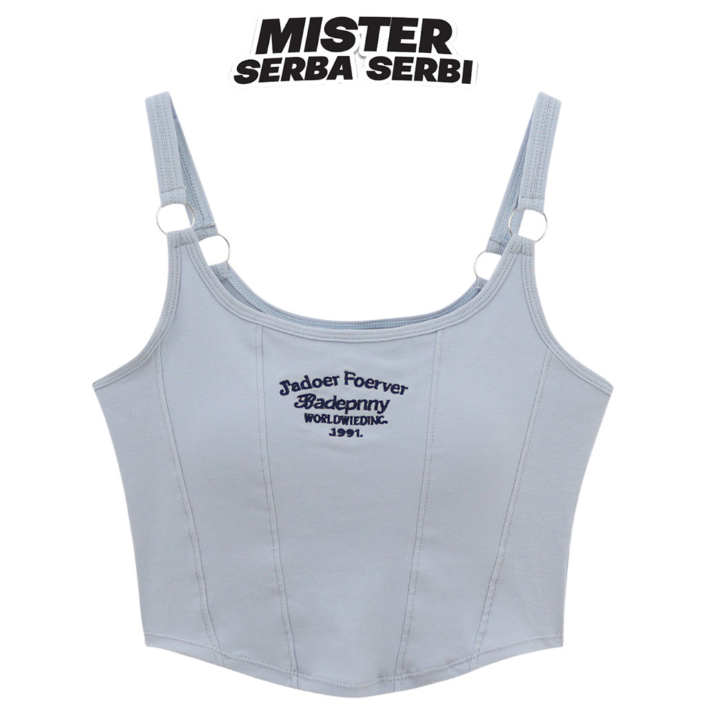 MSS Tanktop Casual Full Cup Fashion BR69 Pakaian Atasan Bra Gym Kamisol Wanita Tanpa Kawat Tanktop C
