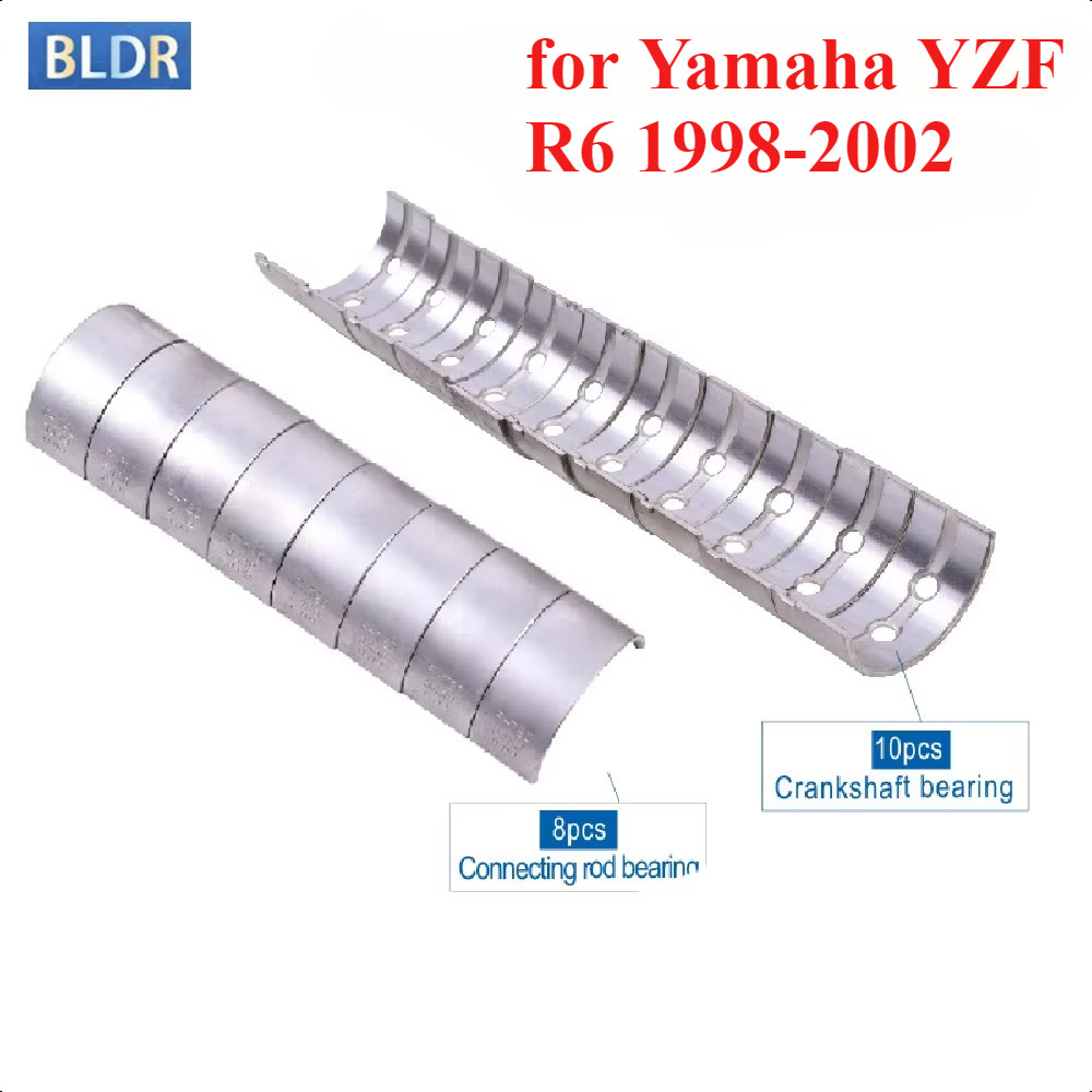18PCS 5EB-11416-00-00 Motorcycle Connecting Rod Crankshaft Main Bearing Kit for Yamaha YZF600 YZF 60