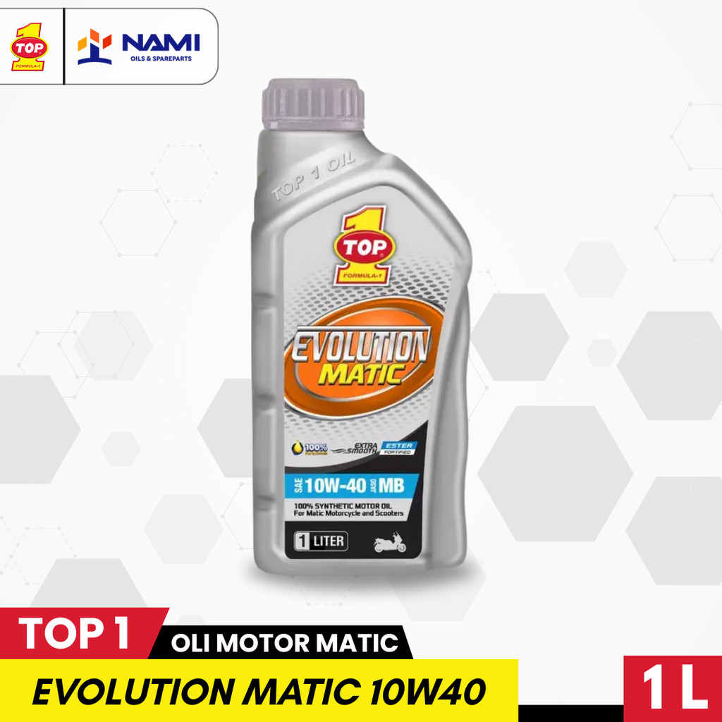 *TOP 1 EVOLUTION MATIC 10W40 1L * oli motor matic - Original