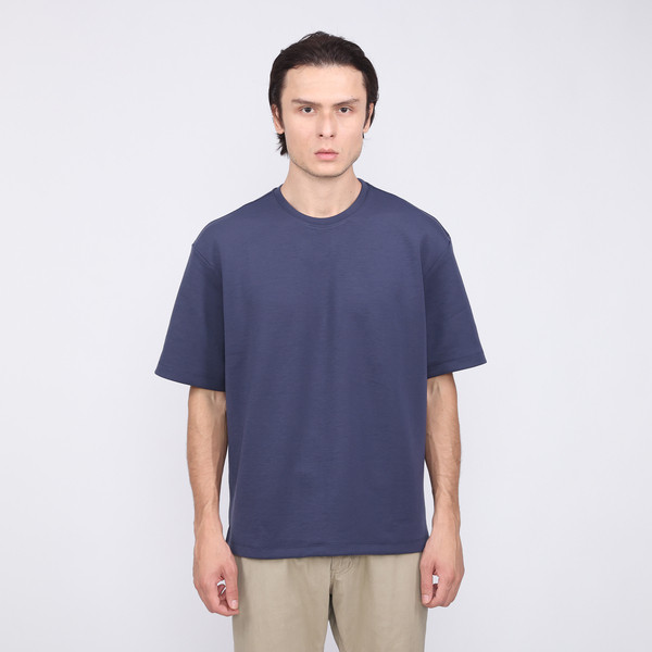 LARUSSO Kaos Pria Aircool Oversize Tee - Navy Blazer