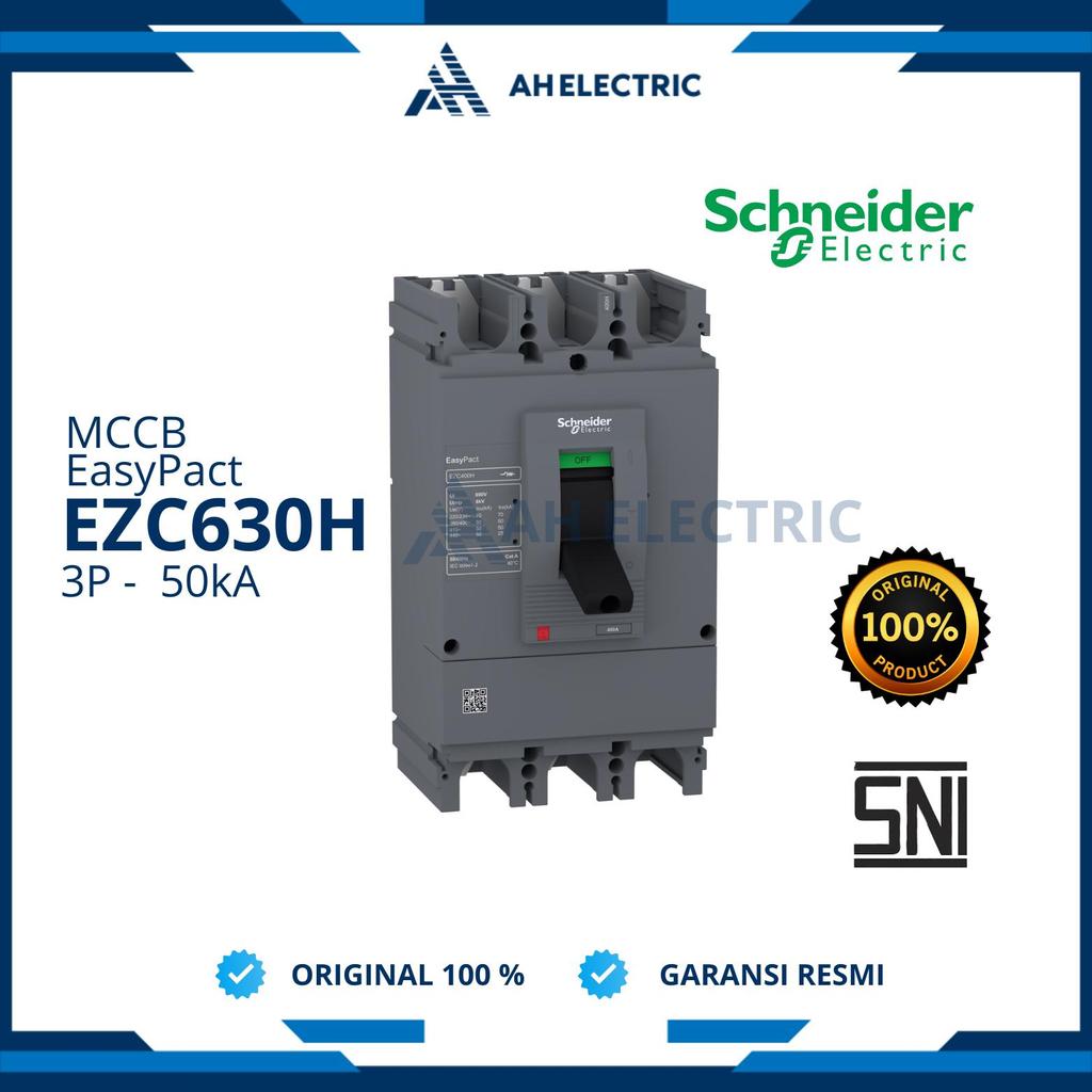 Schneider MCCB NFB Breaker EZC630H 3P 36kA | 500A 630A | Original