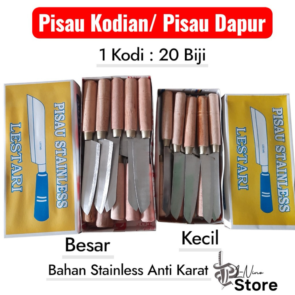 Pisau kodian/ ceblok stainless /Pisau dapur tajam/grosir pisau stainless