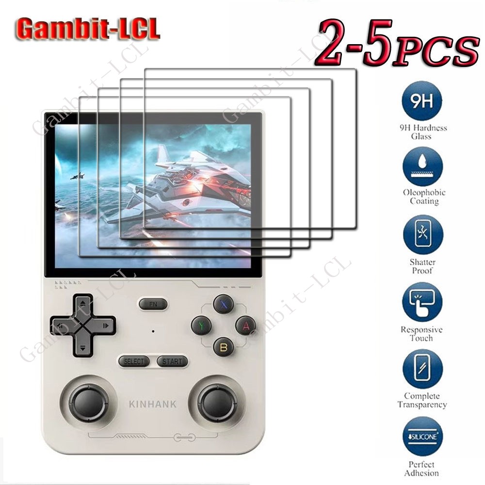 2-5PCS 9H HD Original Tempered Glass For K36 3.5" Consoles Playing Mini Games ON KinhankK36 Kinhank 
