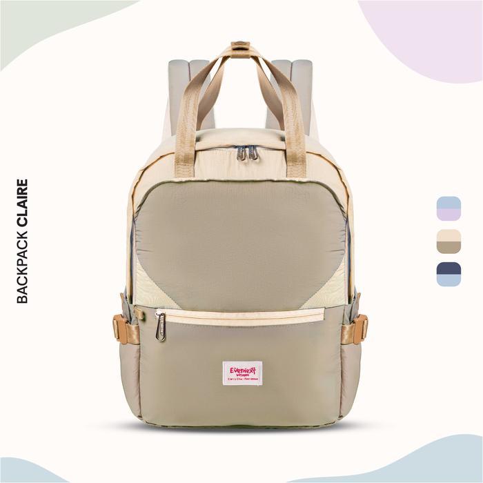 EVERNEXT WOMEN  Tas Ransel Wanita Tas Sekolah Tas Kuliah Cewek Backpack Claire Tas Punggung Laptop W