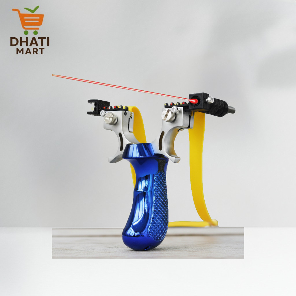 Premium Ketapel Tactical Slingshot Outdoor Hunting Laser Scope
