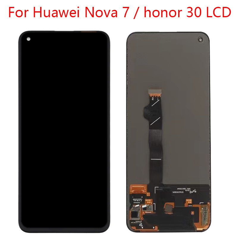 For Huawei Nova 7 5G splay For Honor 30 BMH-AN10 LCD Screen Tou gitizer Assembly Nova7 JEF-NX9 JEF-A