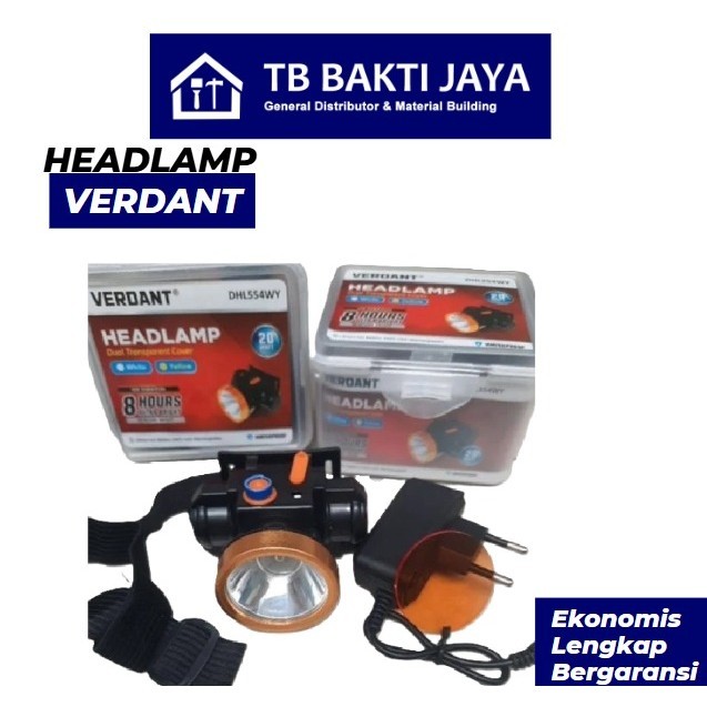 Senter Kepala Cas / Headlamp VERDANT / Senter Kepala