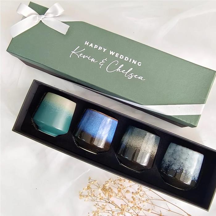 Kado Nikahan Set Gelas Keramik Jepang