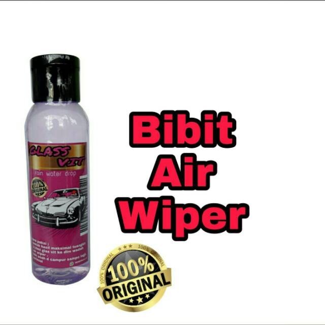 Bibit air wiper kaca mobil efek daun talas/GLASS VIT