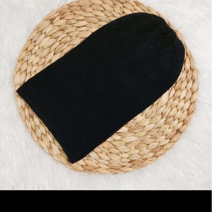 Ciput Rajut  || Inner Ciput Knit Rajut  || Dalaman Hijab || Dalaman Kerudung Rajut - Black