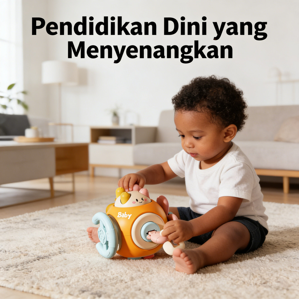 Bola Montessori Sensory Balita 6 in 1 Multi-fungsi Bayi Mainan Cube Mainan