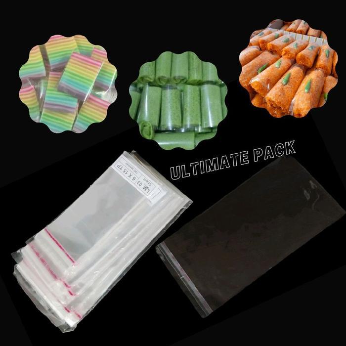 Promo Plastik Opp lembaran risol isi 100lembar - 6x15 Terlaris