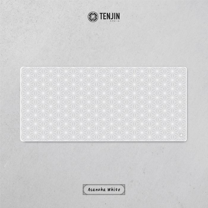 Tenjin Scrollworks - ASANOHA White Deskmat